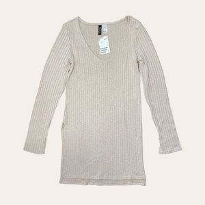 H&M Long Taupe Shirt